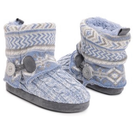 Muk Luks Shoes - Muk Luks Icy Blue Patti Slipper Boot - BRAND NEW